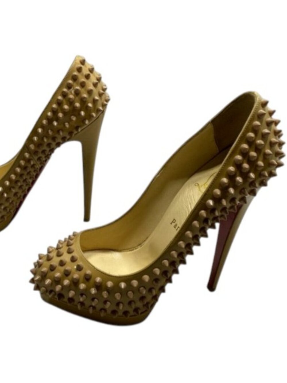 CHRISTIAN LOUBOUTIN Women’s Alti Pumps – Brown Soft Patent – Size 9, SIZE 39 EU